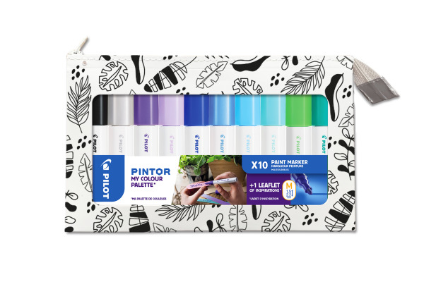 Pilot Marker Pintor Set Mm Wlt Color Palette Cool Stk