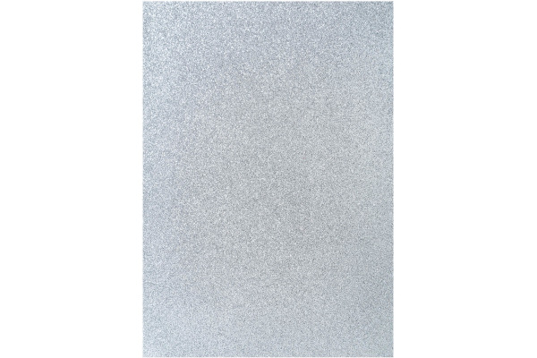 I AM CREA Glitterpapier A4 4070.606 silber, 100g