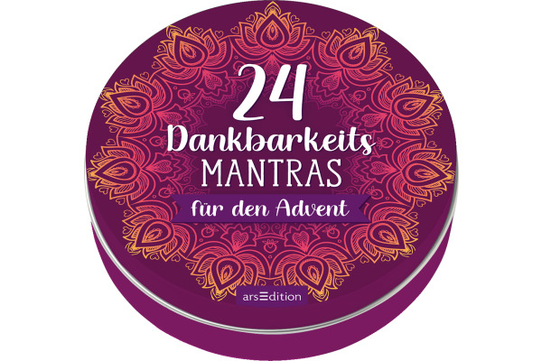 ARS EDITI Adventskalender Dose 135416 24 Dankbarkeitsmantras