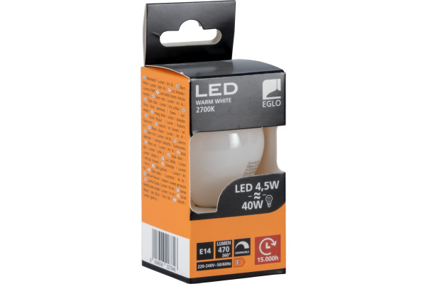 EGLO Leuchtmittel LED 110049 470 Lumen, dimmbar, 2.5W