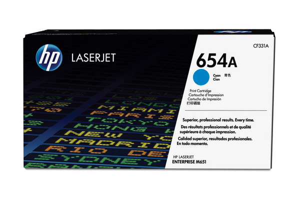 HP Toner-Modul 654A cyan CF331A CLJ Enterprise M651 15'000 S.