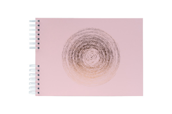 EXACOMPTA Spiralalbum Ellipse 32x22cm 16166E rosa 50 Seiten