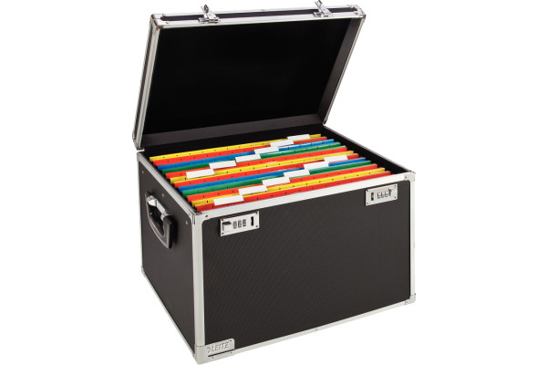 LEITZ Hängemappenbox 6714-00-9 39.8x34.5x37.5cm, schwarz/ch.