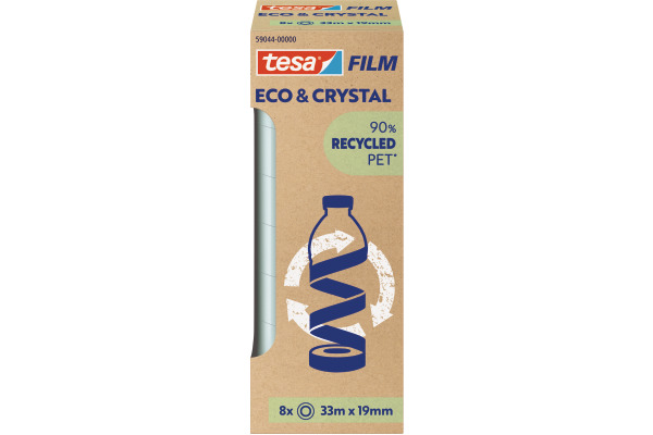 TESA Tesafilm eco&crystal 33mx19mm 59044-000 Klebeband 8 Stück