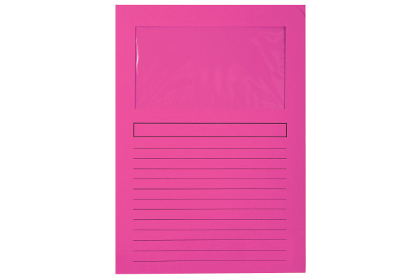 BIELLA Fenstermappe Evergreen A4 5010840BI rosa 10 Stück