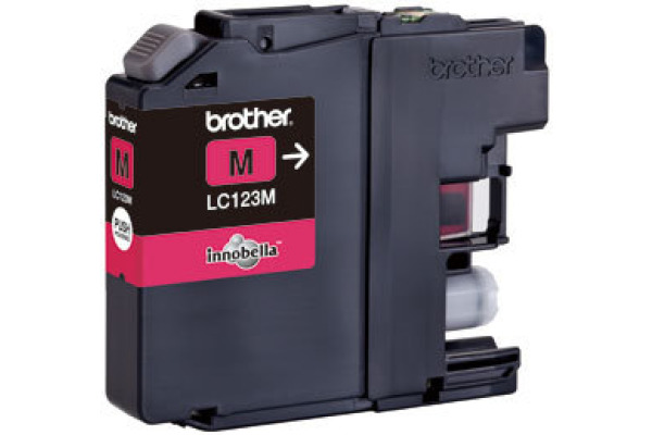 BROTHER Tintenpatrone magenta LC-123M DCP-J411ODW 600 Seiten