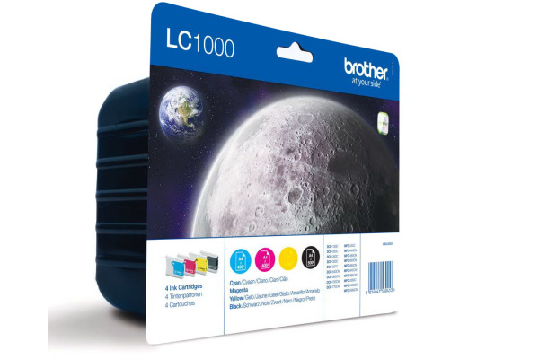 BROTHER Valuepack Tinte CMYBK LC-1000VA DCP-130C/MFC-240C 400 Seiten