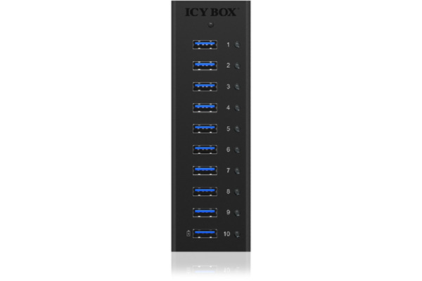 ICY BOX 10-Port USB 3.0 Hub IB-AC6110