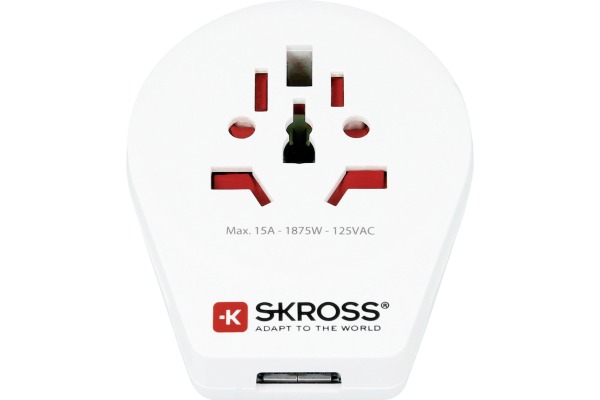 SKROSS Country Travel Adapter 1.500268 World to USA with USB