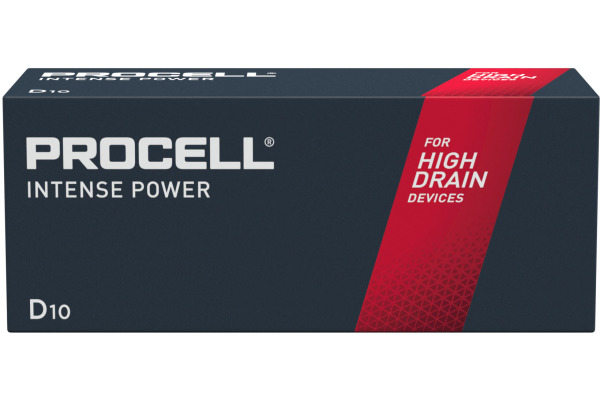 DURACELL Batterie PROCELL 15476mAh PC1300 D, LR20, 1.5V 10 Stück