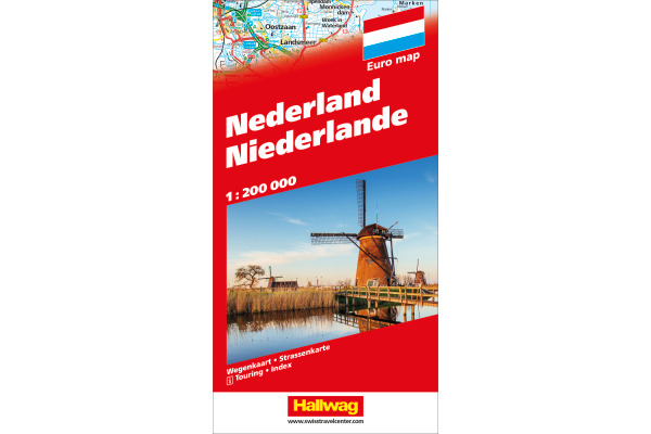 HALLWAG Strassenkarte 382830998 Niederlande (Dis/BT) 1:200'000