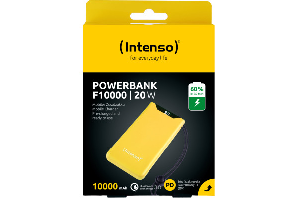 INTENSO Power Bank F10000 Yellow 7332039 10000 mAh