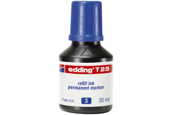 EDDING Nachfülltuschen T25 T-25-3 blau 30ml