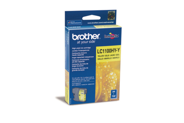 BROTHER Tintenpatrone HY yellow LC-1100HY MFC-6490CW 750 Seiten