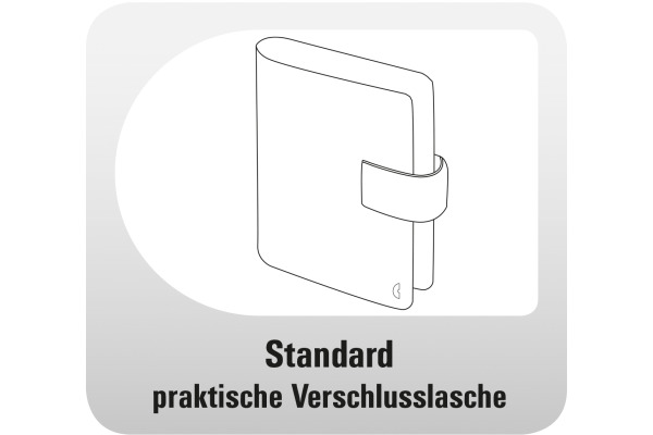 CHRONOPLA Standard Einst. Slim 50107Z.25 Kunstleder schwarz A5