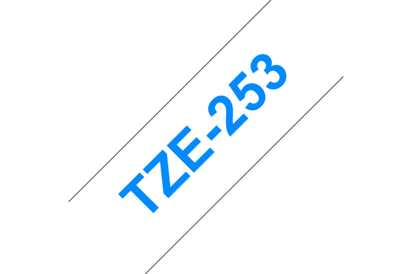 PTOUCH Band, laminiert blau/weiss TZe-253 PT-2450DX 24 mm