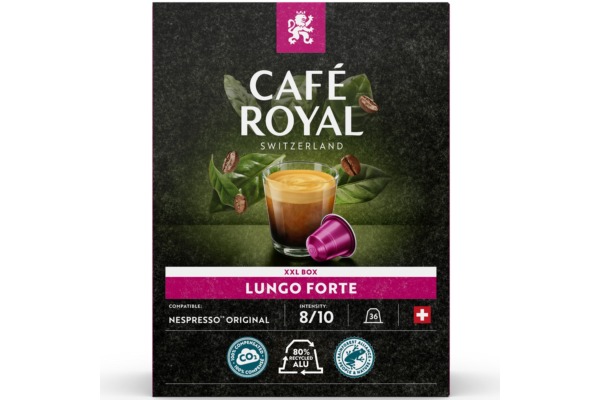 CAFEROYAL Kaffeekapseln Alu 10169702 Lungo Forte 36 Stk.