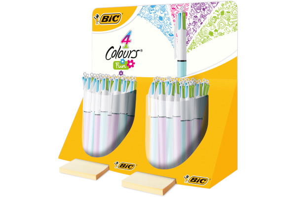 BIC Kugelschreiber 4 Colours fun 889609 4 Farben 40 Stück