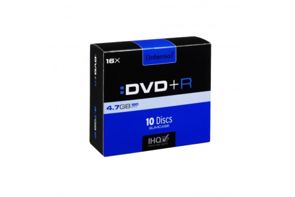 INTENSO DVD+R Slim 4.7GB 4111652 16x 10 Pcs