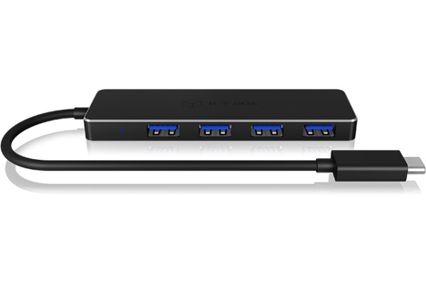 ICY BOX USB-C zu USB-A 3.0 Hub 4 Port IBHUB1410 super dünn