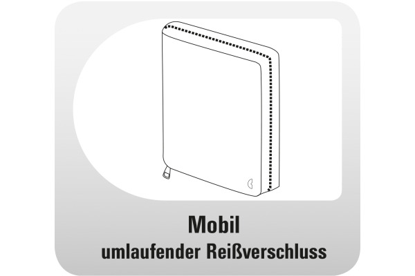 CHRONOPLA Ringbuch Mob.Einst. 50163Z.25 Kunstleder schwarz A5