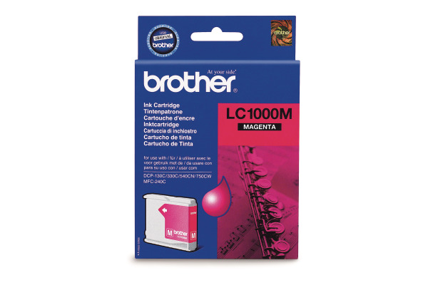 BROTHER Tintenpatrone magenta LC-1000M DCP-130C/MFC-240C 400 Seiten