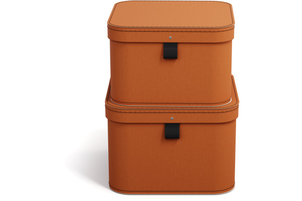 BIGSO BOX Aufbewahrungsbox Ludvig 746252233 terracotta 2er-Set