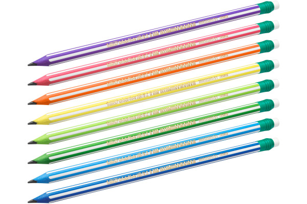 BIC Bleistift Evolution Stripes 8960342 sechskant-Mine ass. 12 Stk.