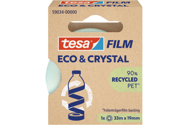 TESA Tesafilm eco&crystal 33mx19mm 59034-000 Klebeband 1 Stück