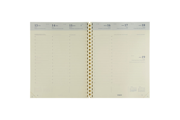 BREPOLS Agenda Concorde Ersatz 2025 26.3.0108 1W/2S chamois 21x27cm