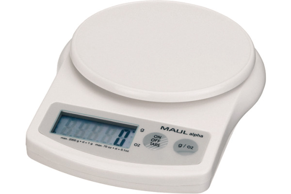 MAUL Briefwaage MAULalpha 2000g 1642002 1g weiss