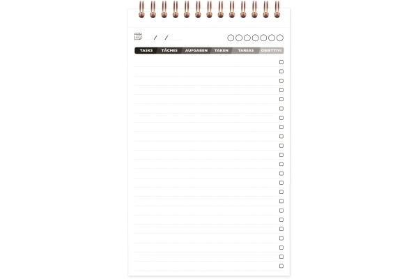 CLAIREFON Agenda AgeBag undatiert 78619C Task M 125 Blatt tab. 12x20cm