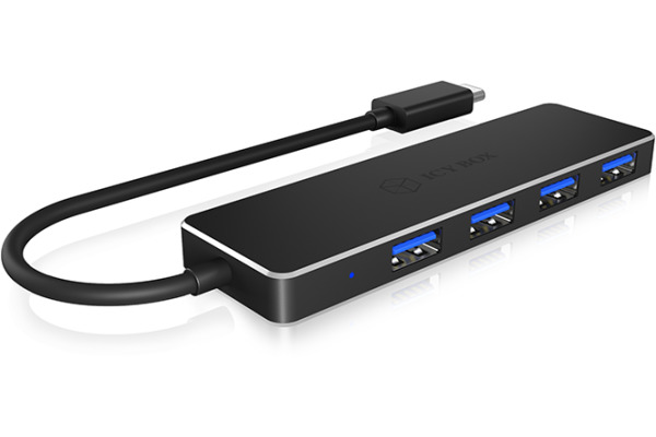 ICY BOX USB-C zu USB-A 3.0 Hub 4 Port IBHUB1410 super dünn