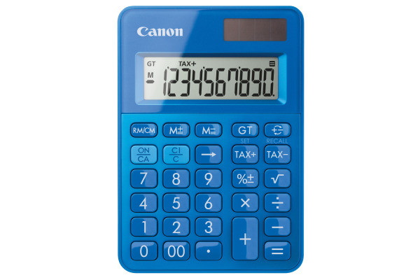 CANON Tischrechner LS-100K Blau CALS100KM 10-stellig, Metallic-Finish