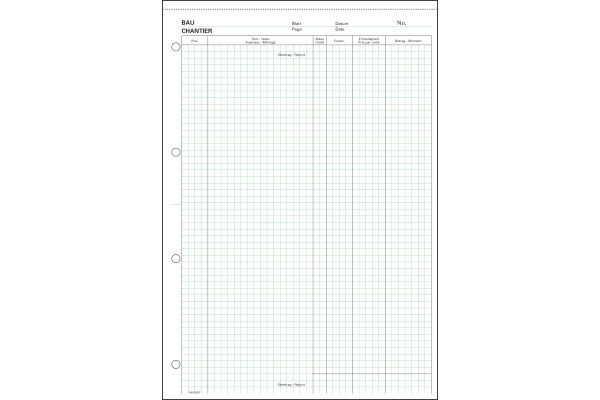 FAVORIT Devis-Ausmassblock A4 2082 grün 100 Blatt