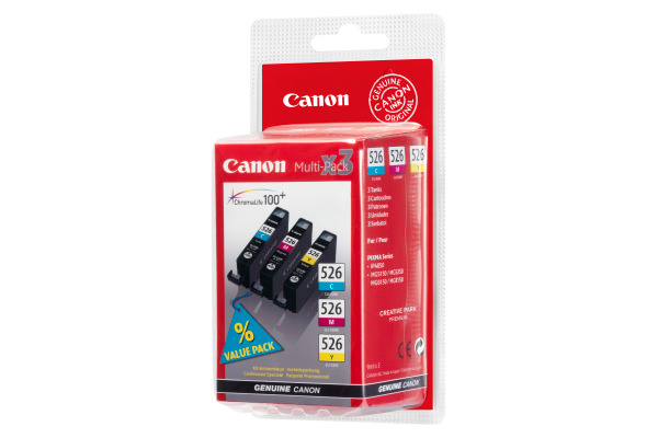 CANON Multipack Tinte CMY CLI-526PA PIXMA iP 4850 3x9ml