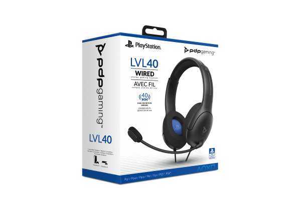 PDP LVL40 Stereo Headset black 051108EU for PS4/5