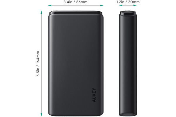 AUKEY Sprint Ultra 26800mAh Powerb PBY24 65W,2xUSB-C,1x USB-A