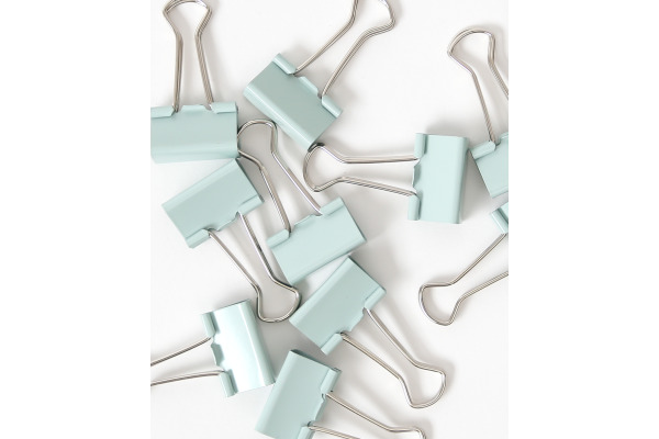 I AM CREA Binder Clips Lets Organize 4035.13 hellgrün, 25mm, 10 Stk.