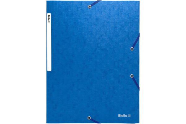 BIELLA Gummibandmappe A4 17840005U blau, 590gm2 220 Bl.