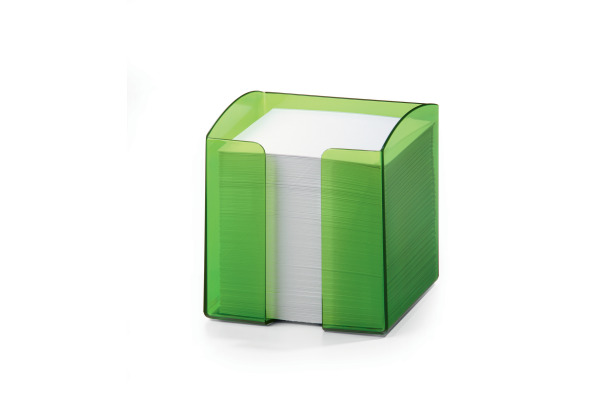 DURABLE Zettelbox Trend 10x10cm 701682017 grün-transp.