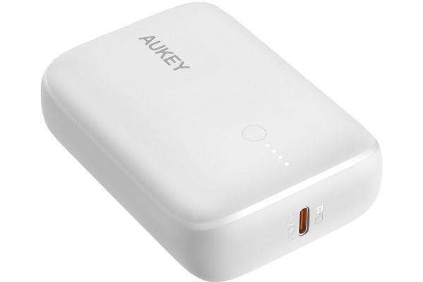 AUKEY Basix Mini 10000, 20W, FP,QC PB-N83S W Powerbank,White,USB-C,USB-A