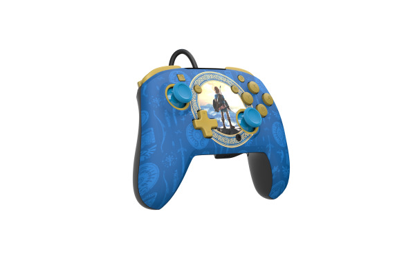 PDP Remacth Wired Controller 500134HLB NSW,Zelda,Hyrule Blue