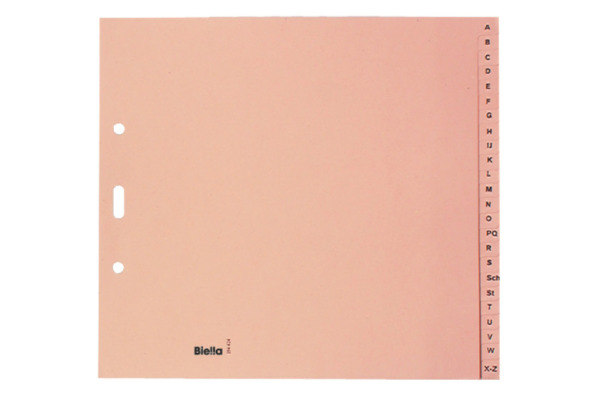 BIELLA Register Papier braun f. A4 19442400U A-Z, teildeckend