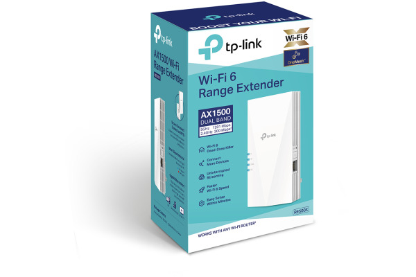 TP-LINK RE500X RE500X AX1500 WiFi 6 Range Extender