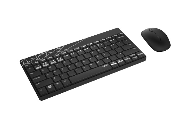 RAPOO 8000M Deskset black-grey 18535 Wireless Multi-Mode