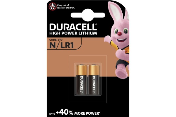 DURACELL Batterie Security MN9100 N, LR1, 1.5V 2 Stück