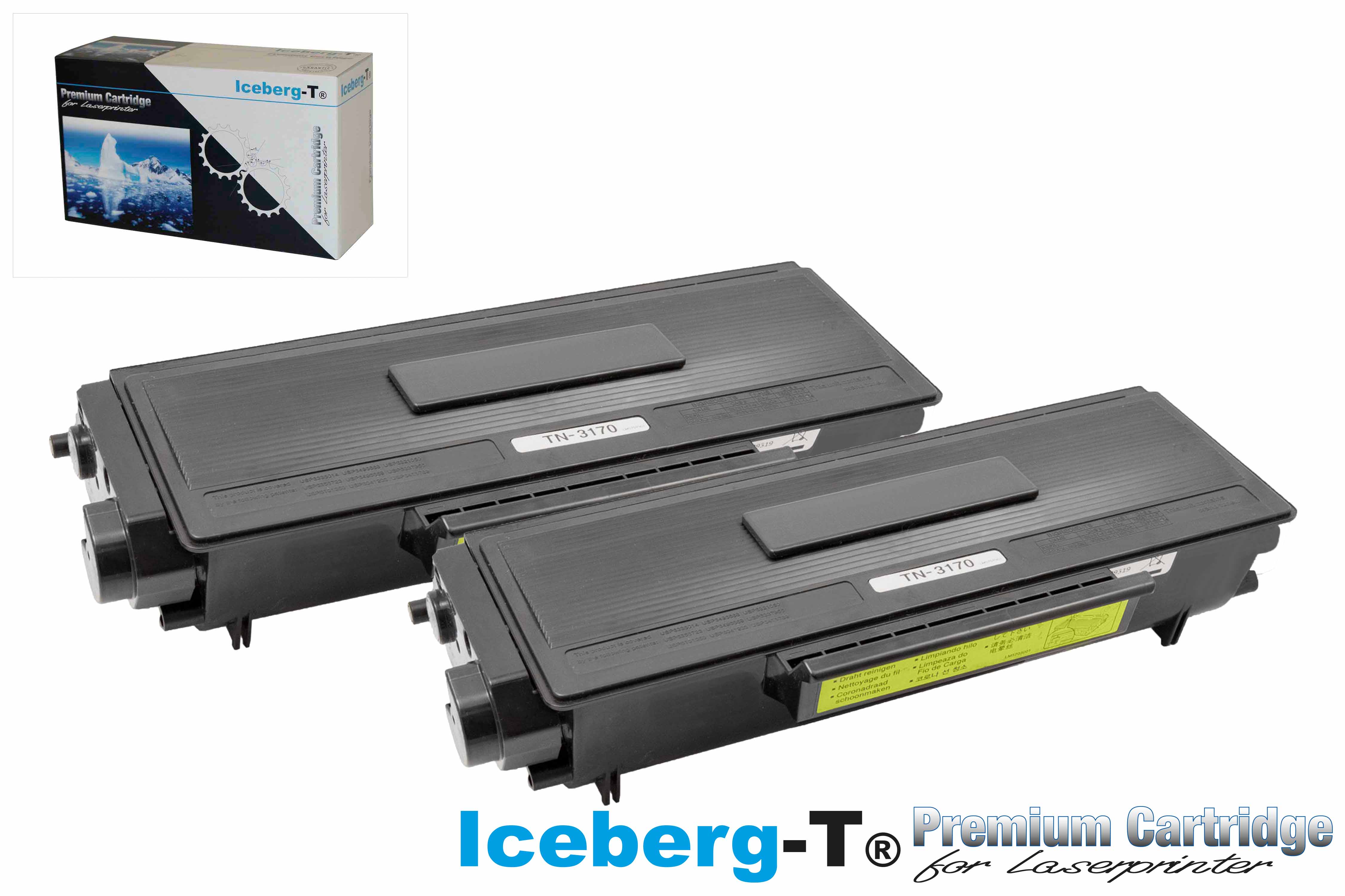 Iceberg-T Toner TN-3170 DuoPack 2 Stück à 7'000 Seiten, schwarz