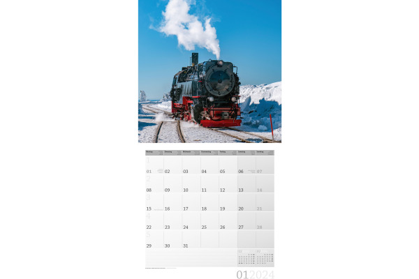 ACKERMANN Bildkalender 2025 4515 Lokomotiven ML 30x30cm