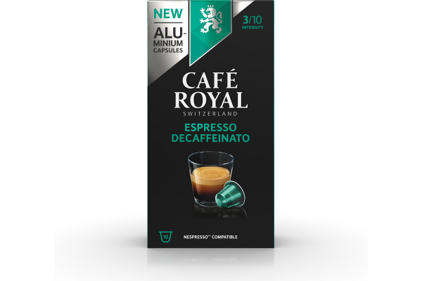 CAFEROYAL Kaffeekapseln Alu 10174644 Decaffeinato Espresso 10 Stück